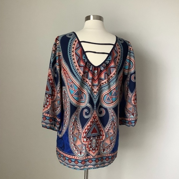 Pink Owl Aztec Blouse M - Picture 11 of 16